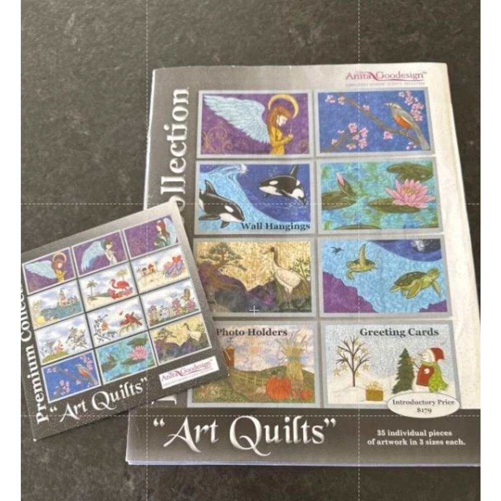Anita Goodesign Art Quilts Embroidery CD Collection Book 35 Designs